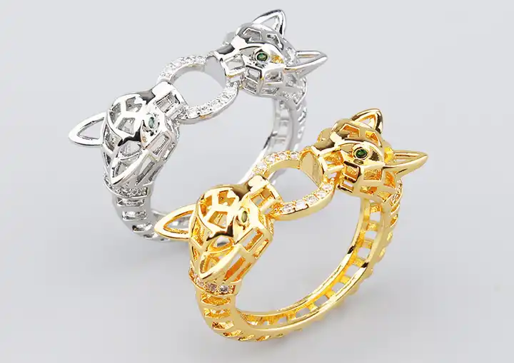 Amedly.™ Hollow Panther Bangle & Ring