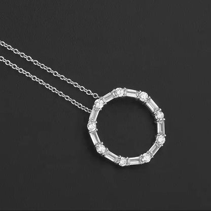 Amedly.™ Halo Pendant Necklace